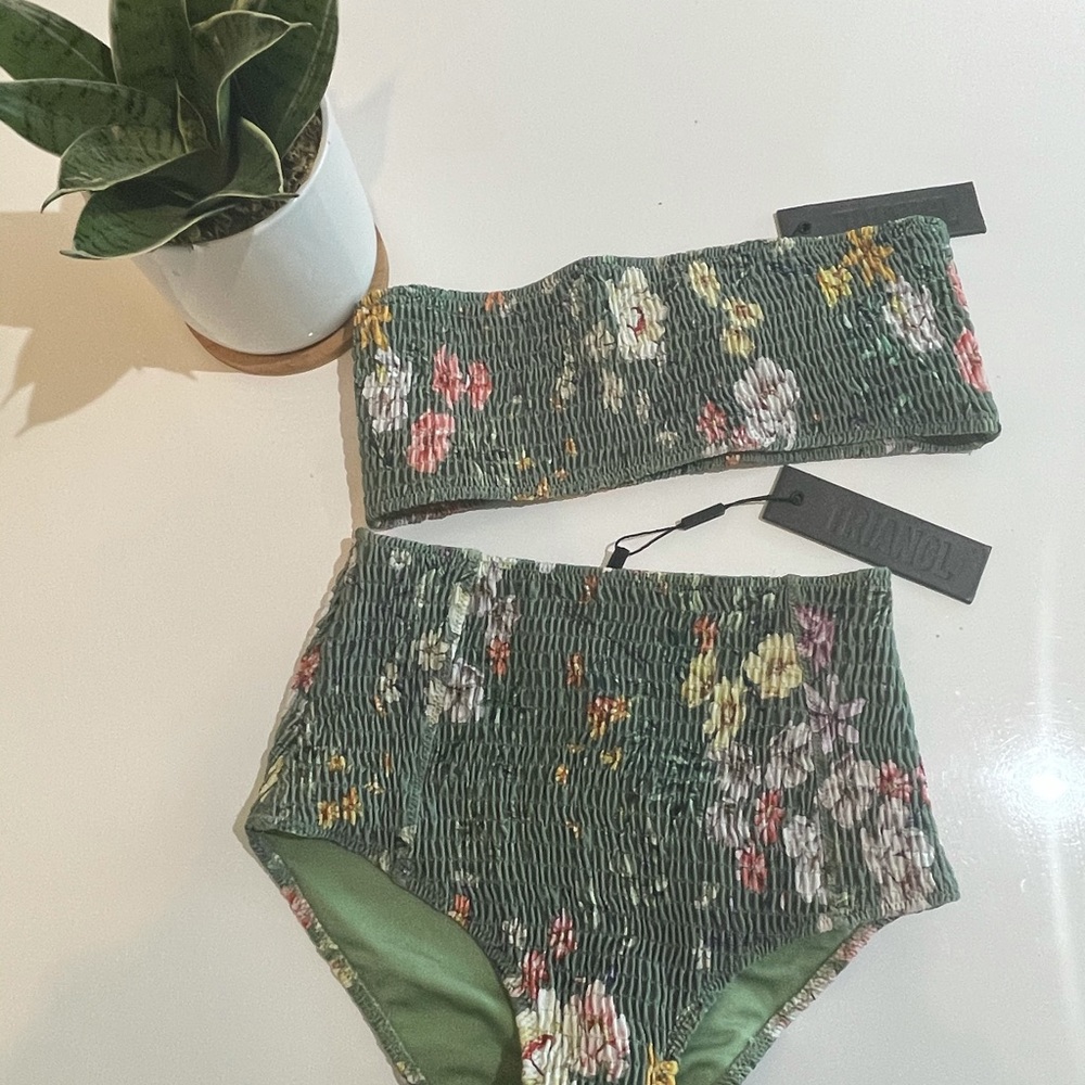 Triangl Green swimsuit brand new